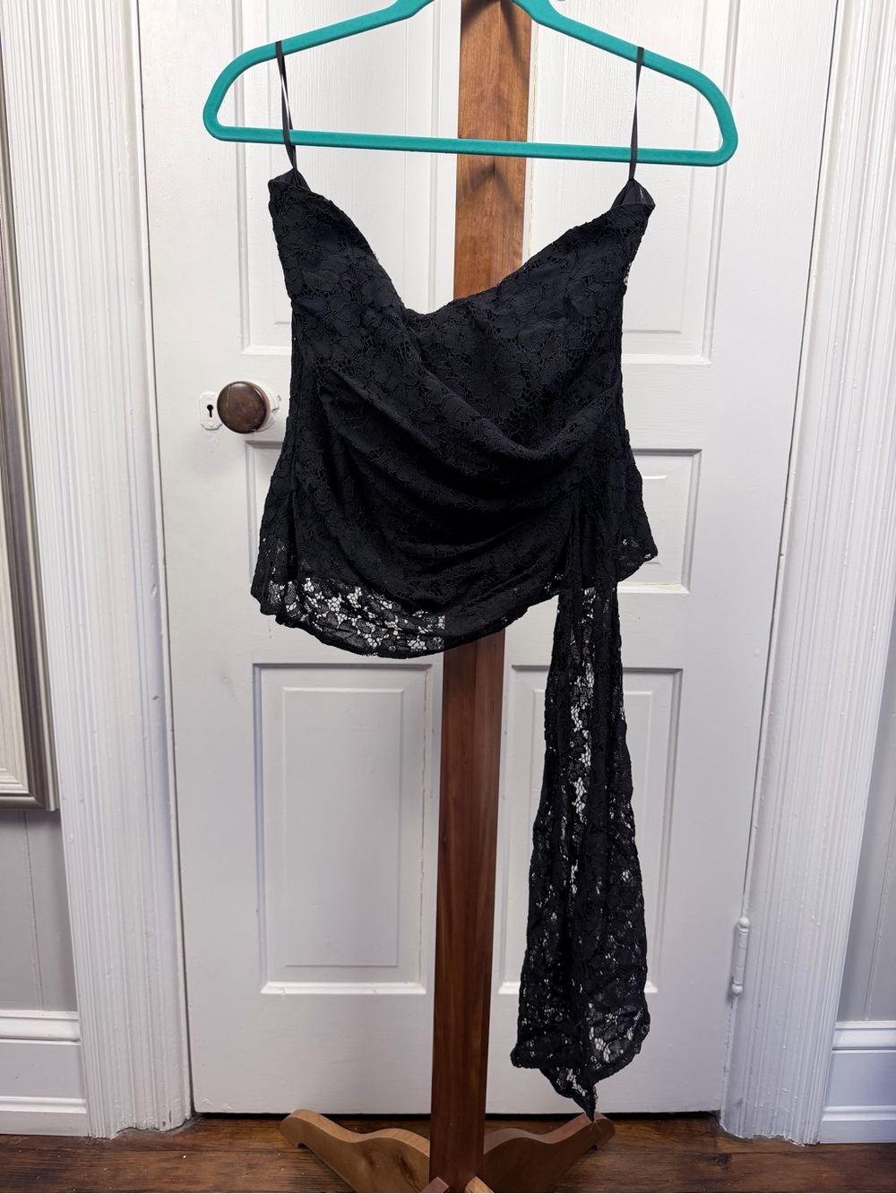 Anthropologie Black Lined Dress or Top with Label Detail